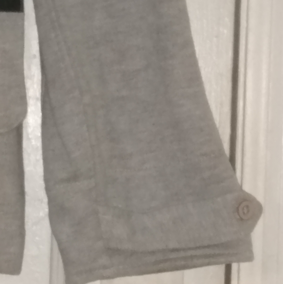 BDG Wool 3 Stripes(yellow,red, green) 6 Button Peacoat jacket - Picture 7 of 8